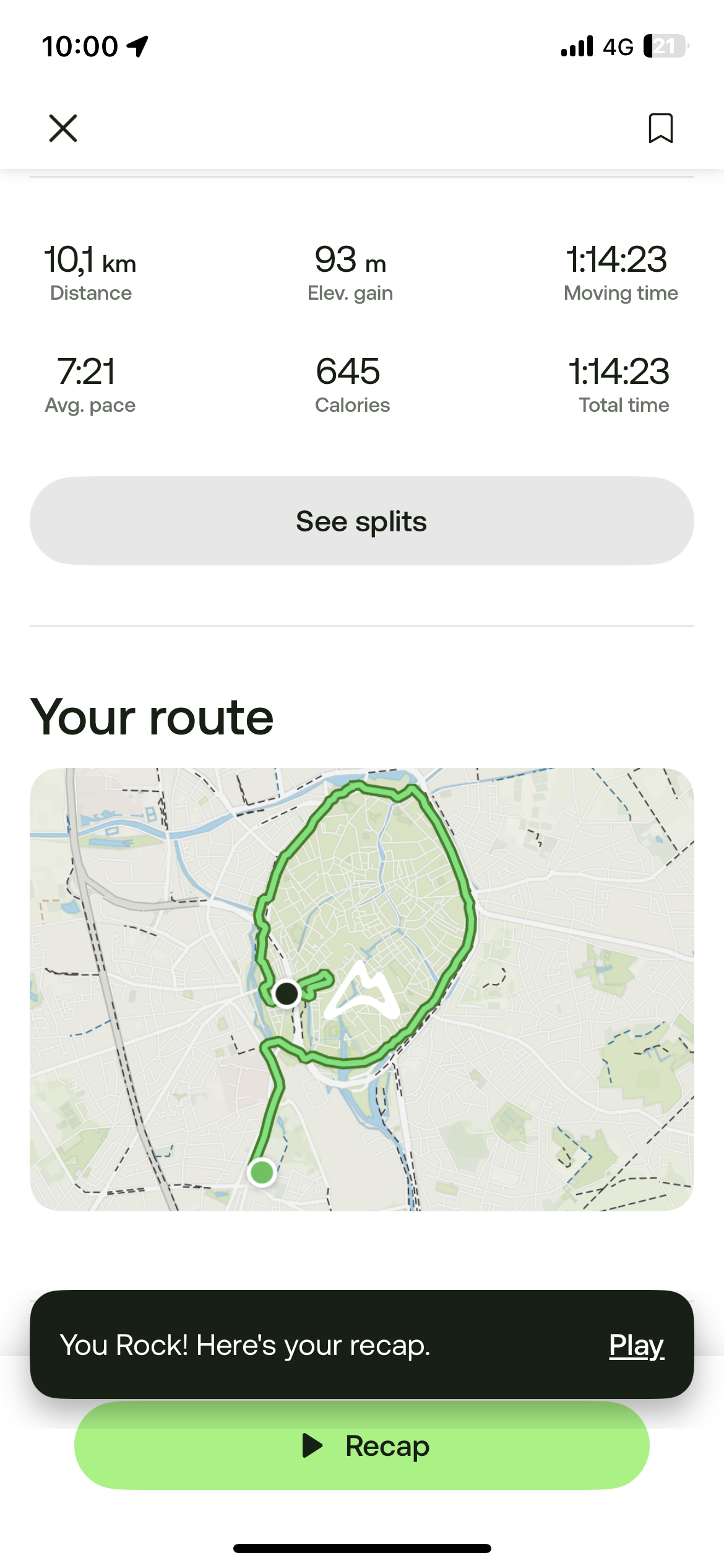 Running route